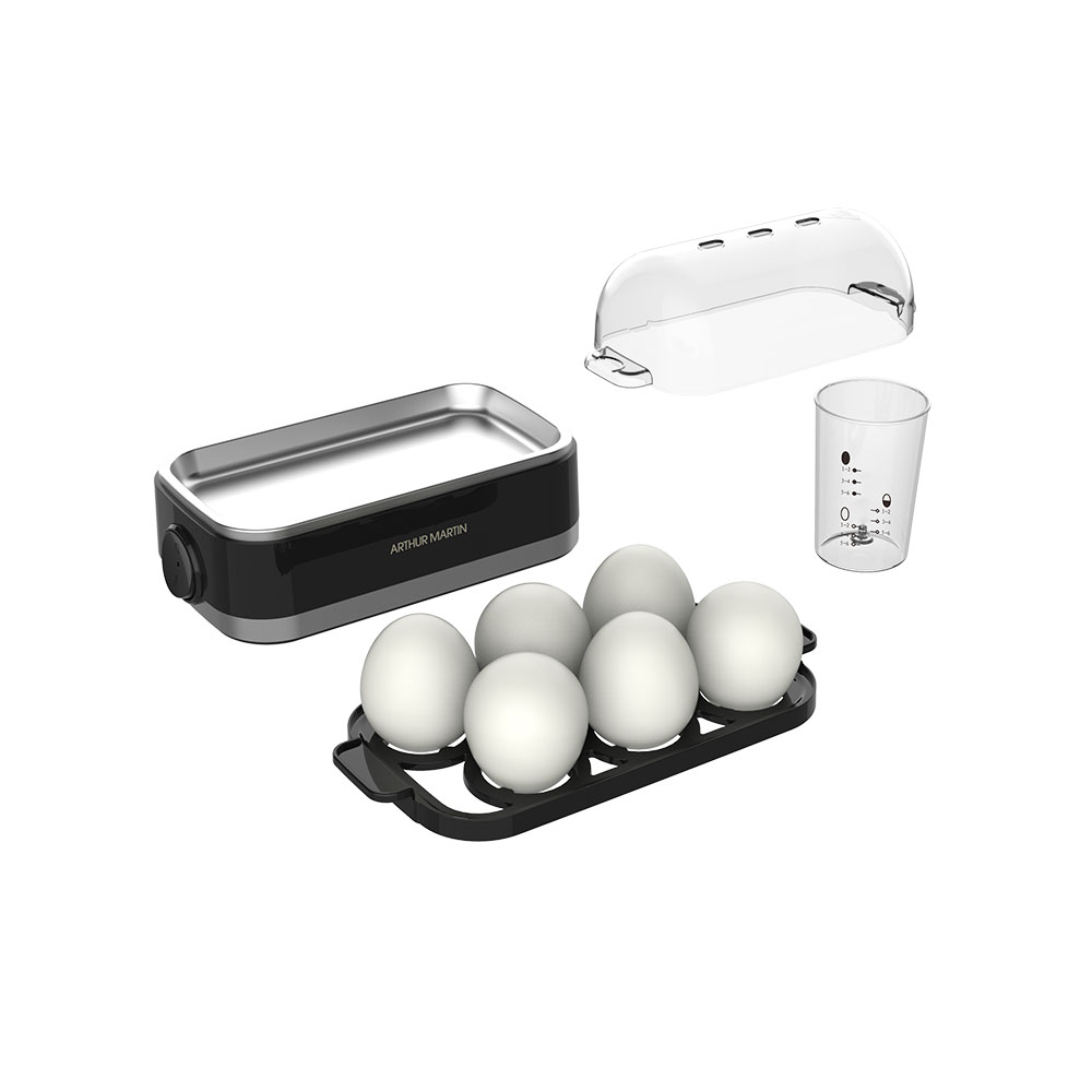 Duronic EB35 Cuiseur à œufs – de 1 à 7 œufs – Thermostat et minuteur pour  obtenir œufs durs / mollets / à la coque avec fonction dédiée pour  préparer— duronic-fr