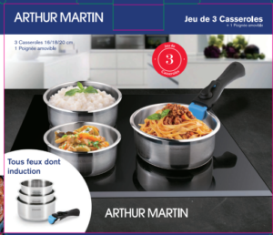 Set de 3 casseroles