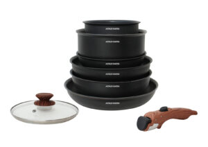 Batterie amovible 8 pièces Poignée effet bois