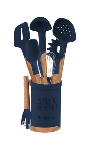 Set ustensiles de cuisine noir