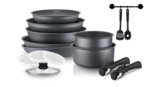 Batterie amovible 15 pièces grise mat