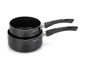 Set de 2 casseroles manche fixe