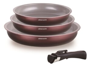 Set de 3 poêles amovible céramique