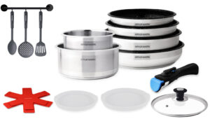 Batterie amovible 15 pièces inox