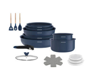 Batterie 18 pièces bleue