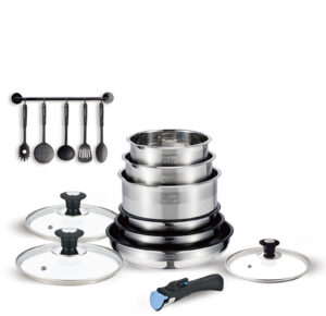 Batterie amovible 15 pièces inox