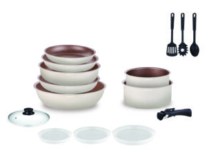 Batterie 18 pièces crème