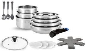 Batterie amovible 18 pièces INOX 18/10