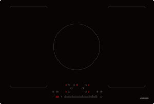 Plaque de cuisson induction 90 x 52 avec 2 flexizone et 1 foyer central