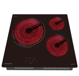 Table de cuisson vitrocéramique 3 feux 5700W