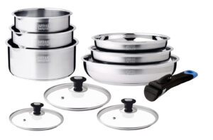 Batterie amovible 10 pièces INOX 18/10