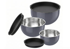 R'MIX Set de 3 saladiers 16/ 20/ 24 cm -Gris